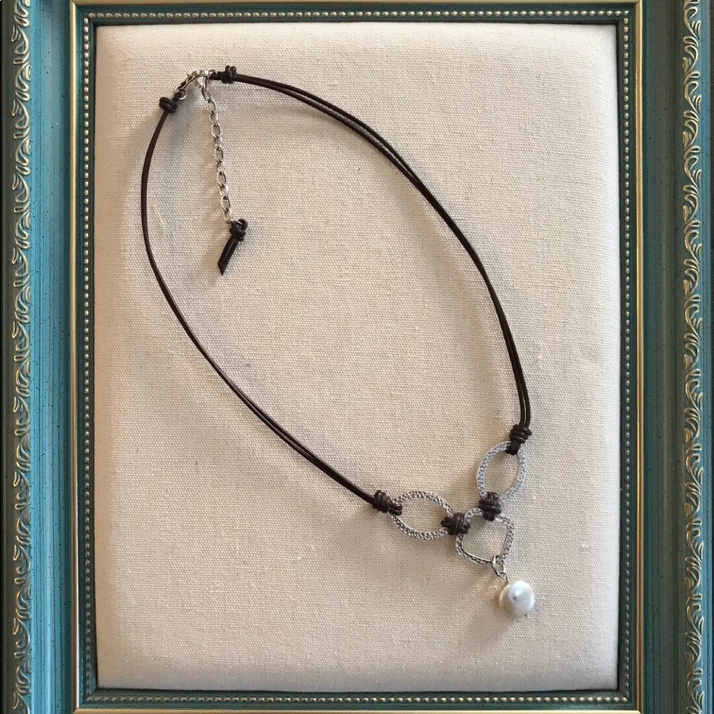 ❤️ Silpada Sterling Silver and Coin Pearl Necklace